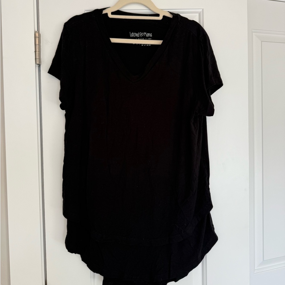COPY - Latched Mama V-neck Nursing Tee